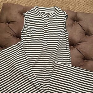 Striped Sleeveless Romper